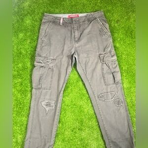 Unionbay Gray Distressed Cargo Pants